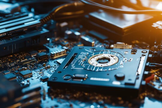 Cybercrime analysis and data recovery from corrupted drives in digital forensics labs.