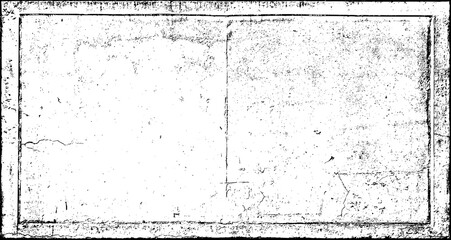Texture wall grunge. Old pattern paper. Gray dirty textured surface. Concrete overlay frame. Black noise, dust on transparent backdrop. PNG format.