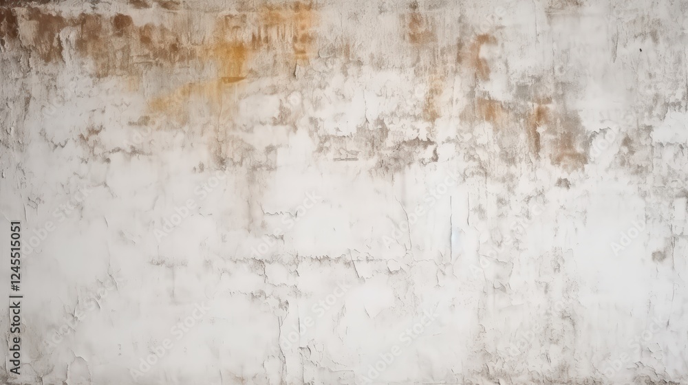 Aufkleber distressed white wall texture with faded marks and subtle rust stains suitable for backgrounds and d
