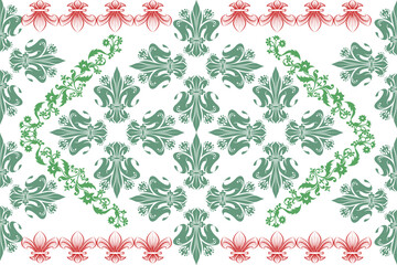seamless pattern with luxury  ornament. Traditional Arabic, Indian motifs. Great for fabric and textile, wallpaper,
