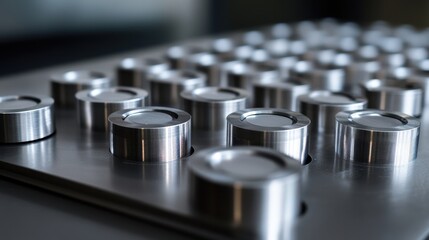 Precisely Arranged Cylindrical Metal Components