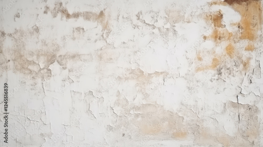 Aufkleber worn white background with cracked texture and subtle color variations for creative projects and art