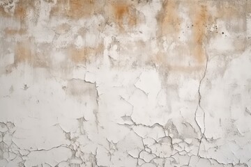 Obraz premium White Grunge Background with Cracked Texture and Faded Stains Ideal for Artistic and Textural Design Applications