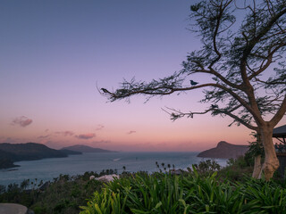Sunset at One Tree Hill on Hamilton Island in the Whitsundays