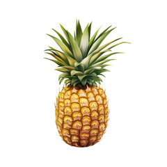 Fototapeta premium Pineapple with Sharp Leaves