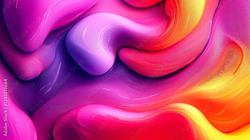 Poster vibrant abstract background: colorful swirls and dynamic gradient texture. perfect for modern design