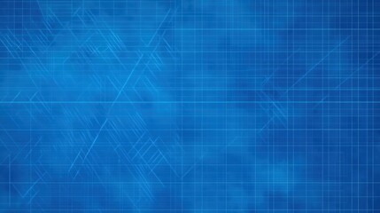 Obraz premium Abstract Blueprint Background with Blue Grid Patterns and Textures for Creative Design and Professional Use