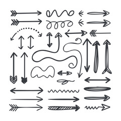 Trendy Hand-drawn Arrow Collection