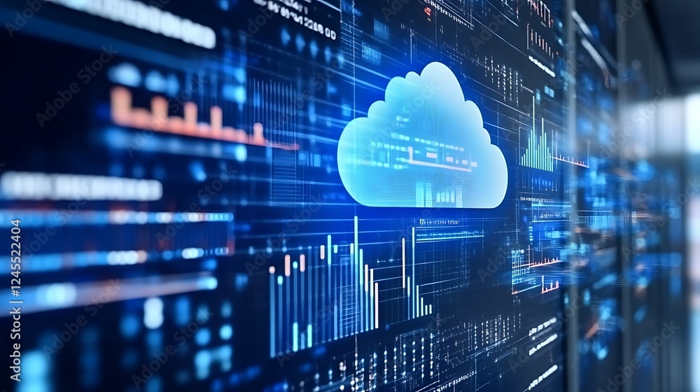 Poster data visualization in the cloud with graphs and analytics