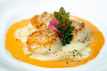 Seared Pan Fried Scallops