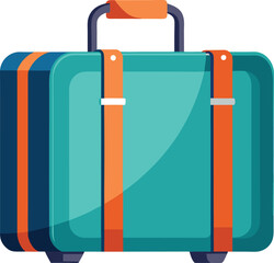 Cute Summer icon On A Trasparent Base - Suitcase