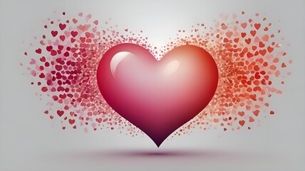 abstract red heart
