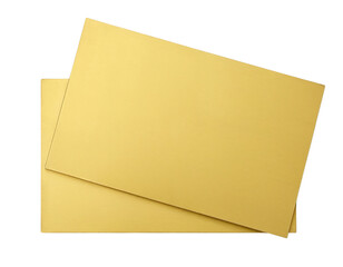 yellow envelope isolated on white