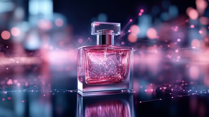 Futuristic Elegance AI-Designed Perfume with Holographic Aromas - National Fragrance Day Celebration and Spring Shopping Innovation in Modern Scent Technology