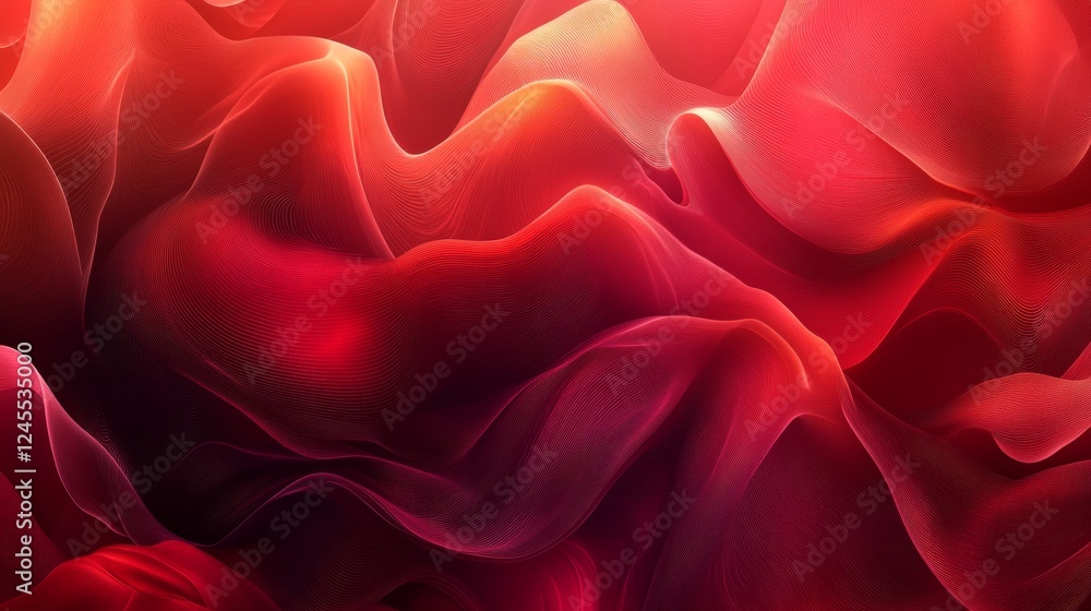 Aufkleber bold red gradient abstract background with rich tones and effects