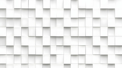 White 3D Cube Abstract Background Illustration