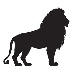 The King of the Jungle – Minimalist Lion Vector Art