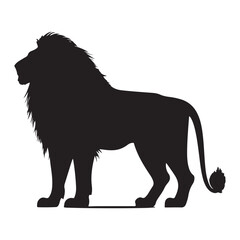 Lion Outline Vector – Premium Digital Artwork for Prints