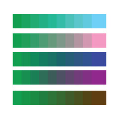 Obraz premium Modern Trendy Vivid Color Palette Gradient