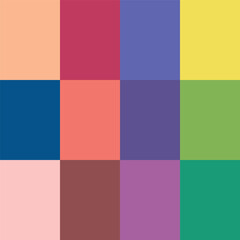 Trendy Modern Newest Color Palette Swatch