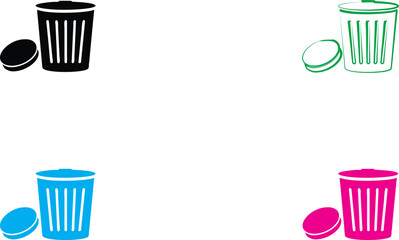 Coffee cups, disposable cups, minimalist icons, colorful variations, black silhouettes, green outlines, blue designs, pink illustrations, beverage containers, to-go drinks, simple shapes, graphic desi