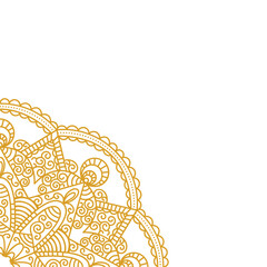 Obraz premium Islamic Mandala Art Corner