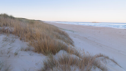 Pastel sunset at the beach
