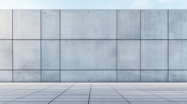 Empty building Concrete architecture the wall City background