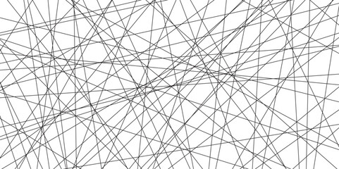 Obraz premium Abstract beautiful perfect random Diagonal lines background. Geometric lines pattern transparent background. Black and white abstract random chaotic liens with business banner design template, vector.