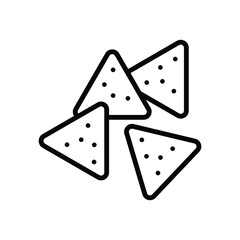 nachos icon vector design template simple and clean