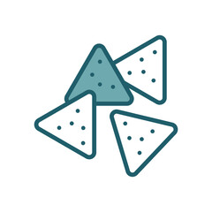 nachos icon vector design template simple and clean