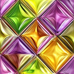 Colorful geometric pattern created with vibrant hues showcasing harmony and design