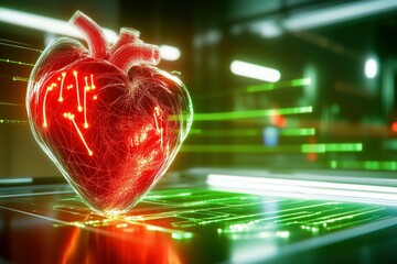 バイオ3Dプリンターでつくられた心臓のイメージ