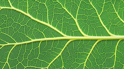 Obraz premium Close-up leaf vein texture, green, nature, background, design