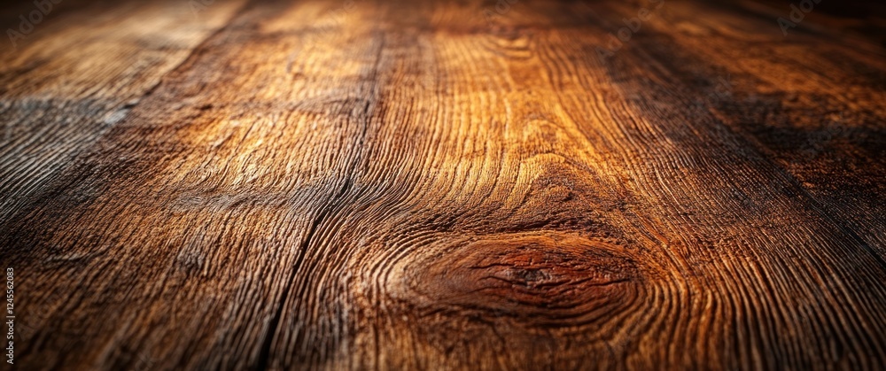 Poster rustic wood surface with intricate grain patterns and warm tones