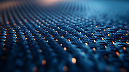 Fototapeta premium Ultra Realistic Digital Fiber Material in Motion AI generated