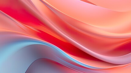 Naklejka premium Abstract soft waves Beautiful Abstract 3D Background with Smooth Silky Shapes soft forms ..