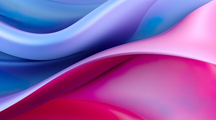 Fototapeta premium Abstract soft waves Beautiful Abstract 3D Background with Smooth Silky Shapes soft forms ..