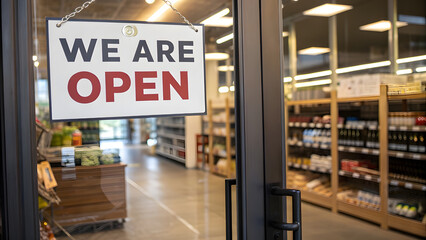"We Are Open" Glass Door Sign for Business Entrance. Perfect for: Retail Stores, Restaurants, Caf&eacute;s, Shopping Centers