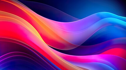 Fototapeta premium Abstract soft waves Beautiful Abstract 3D Background with Smooth Silky Shapes soft forms ..
