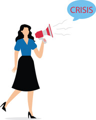 Woman warns of crisis