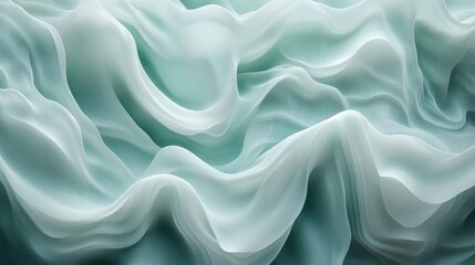 Obraz premium elegant aqua waves in motion, silky smooth transitions, premium abstract art, clean minimalist design, flowing curves, soft focus blend, professional studio lighting, sophisticated composition