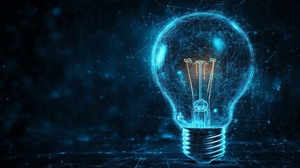 Sketching creative business ideas inside lightbulb outline on abstract background, highquality handdrawn design