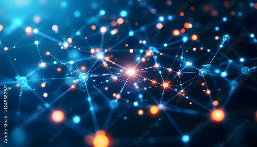 Poster abstract network connection background image download