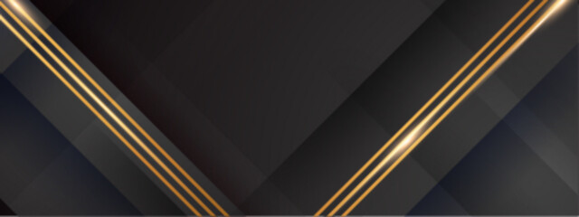 black and gold gradient geometric background for web design, modern presentations, and technology graphics