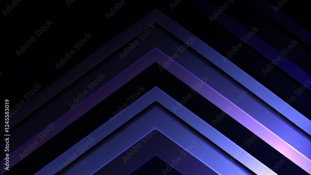 Aufkleber 3d rendering of purple and blue abstract architecture background. Cyberpunk concept. Scene for advertising, technology, hi-tech, showroom, banner, game, E-sport, business, luxury. Sci-Fi Illustration
