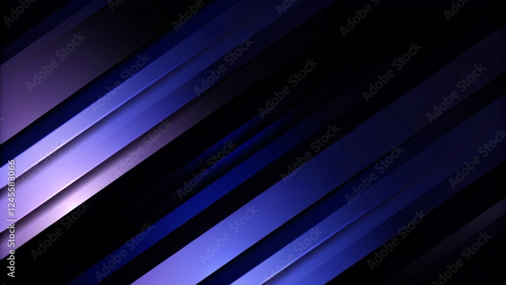 Aufkleber 3d rendering of purple and blue abstract architecture background. Cyberpunk concept. Scene for advertising, technology, hi-tech, showroom, banner, game, E-sport, business, luxury. Sci-Fi Illustration