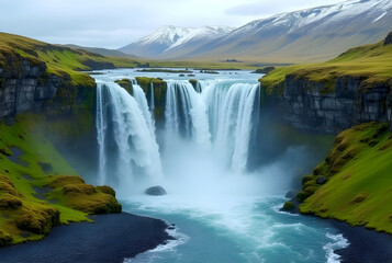 Fototapeta premium waterfall in norway