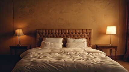 large bed in the bedroom