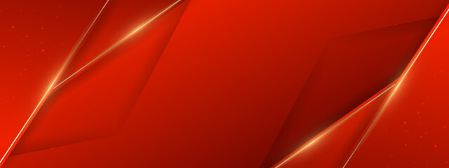 red modern gradient geometric background ideal for corporate presentations and digital design projects with a sleek and abstract style featuring red and golden lines